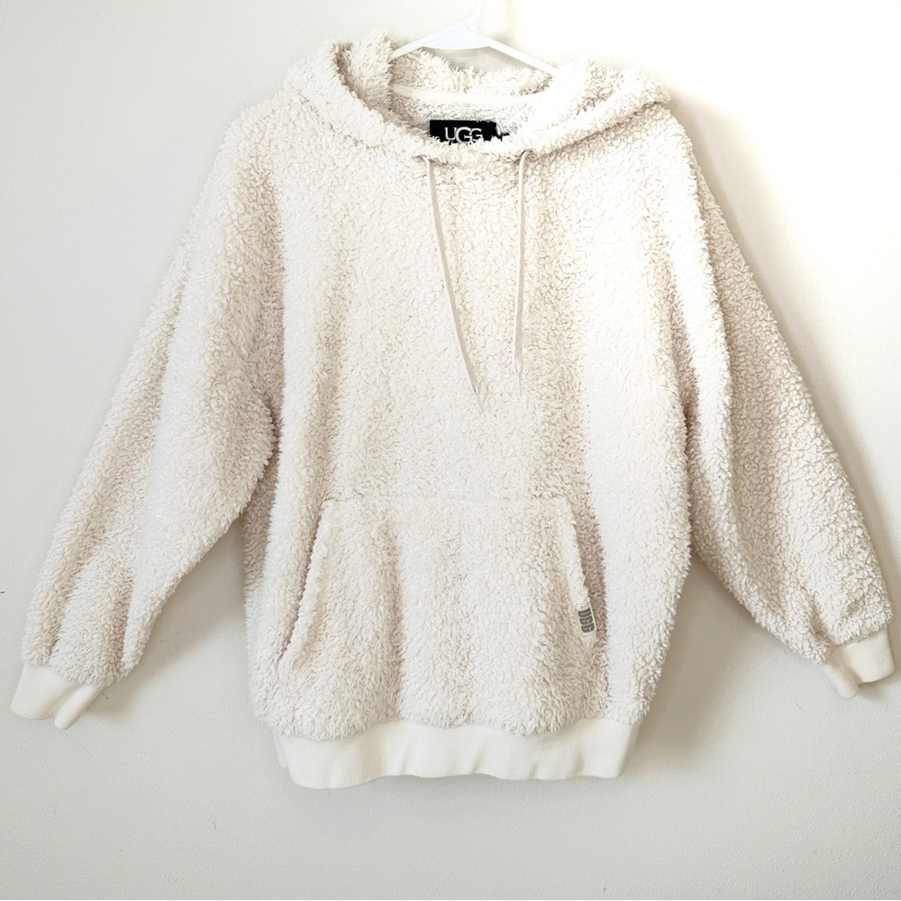 UGG Cream Loyra Sherpa Hoodie, XS